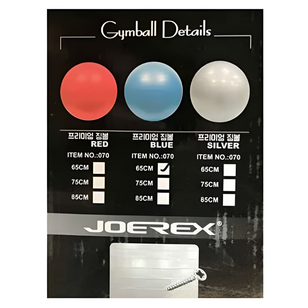 توپ جیم بال صاف اعلا مارک JOEREX سایز 65 تا 85 با تلمبه (ارسال رایگان و خرید قسطی)