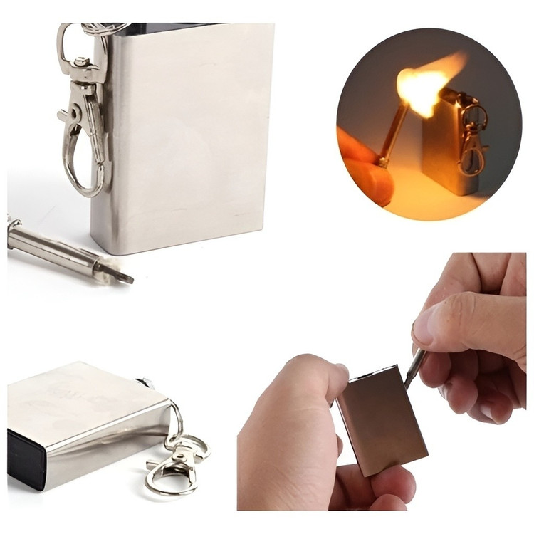 کبریت مسافرتی دائمی وارداتی بسته 2 عددی مارک ZIPPO