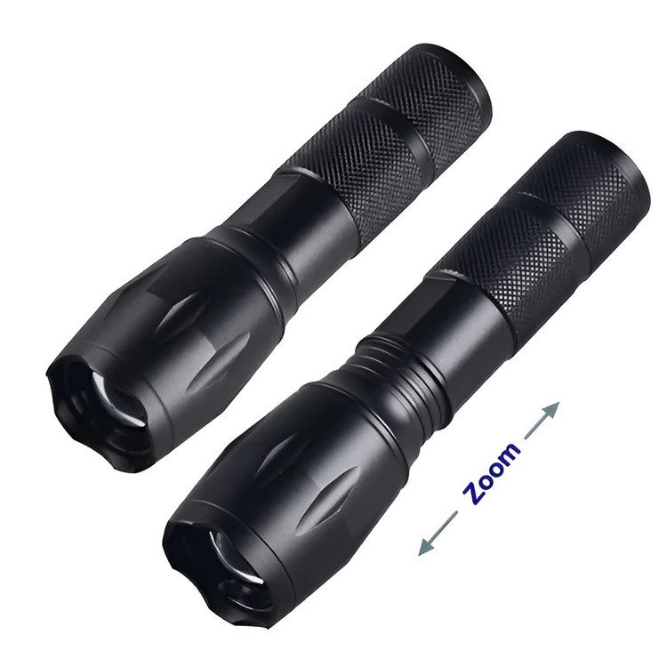 چراغ قوه فرابنفش (UV) اورجینال زوم دار و دوحالته شارژی اصلی
