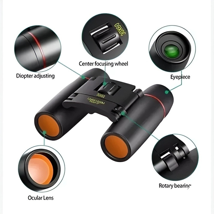 دوربین شکاری دوچشمی اورجینال جیبی و تاشو BINOCULARS (ارسال رایگان و خرید قسطی)