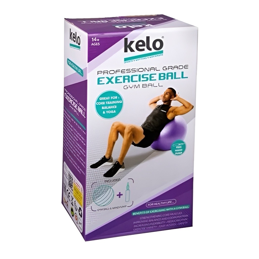 توپ جیم بال صاف اعلا مارک KELO سایز 75 و 85 با تلمبه (ارسال رایگان و خرید قسطی)