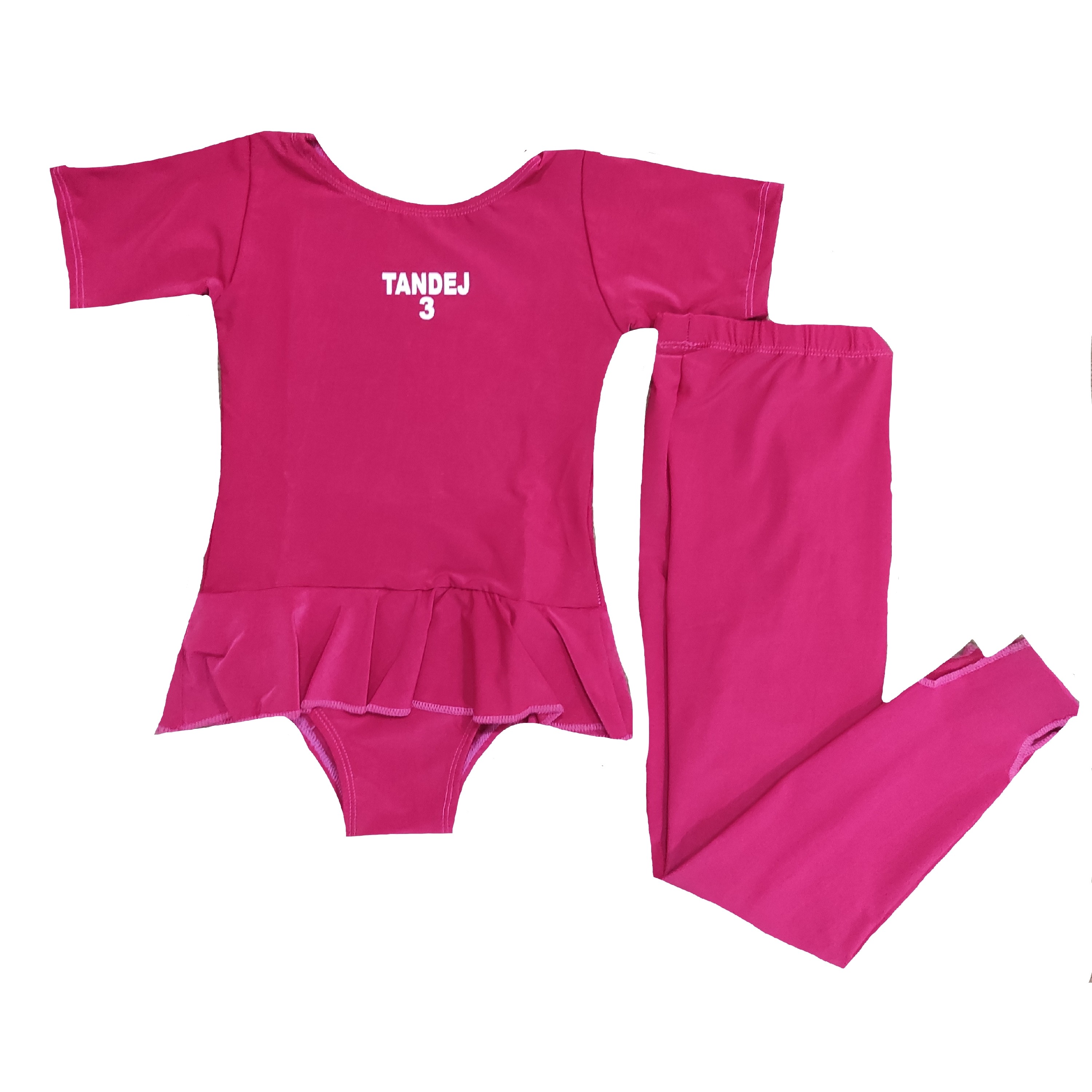 لباس ژیمناستیک دخترانه اعلا مدل tandej سایز 2 تا 7