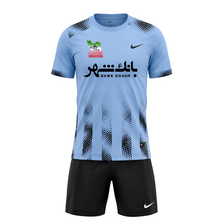 ست تیشرت و شورت کشتی پارچه اعلا سایز XS تا 2XL
